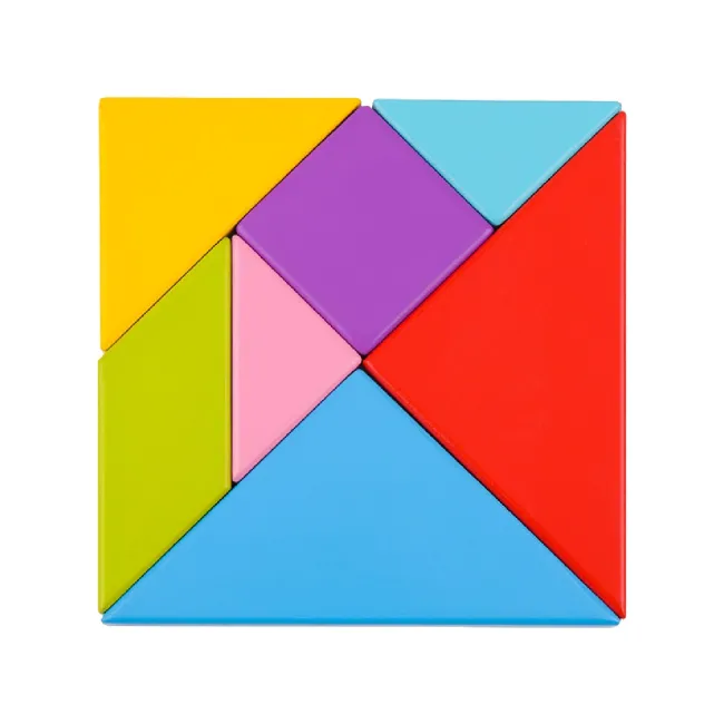 Puzzle copii, forme geometrice Tangram Tooky Toy