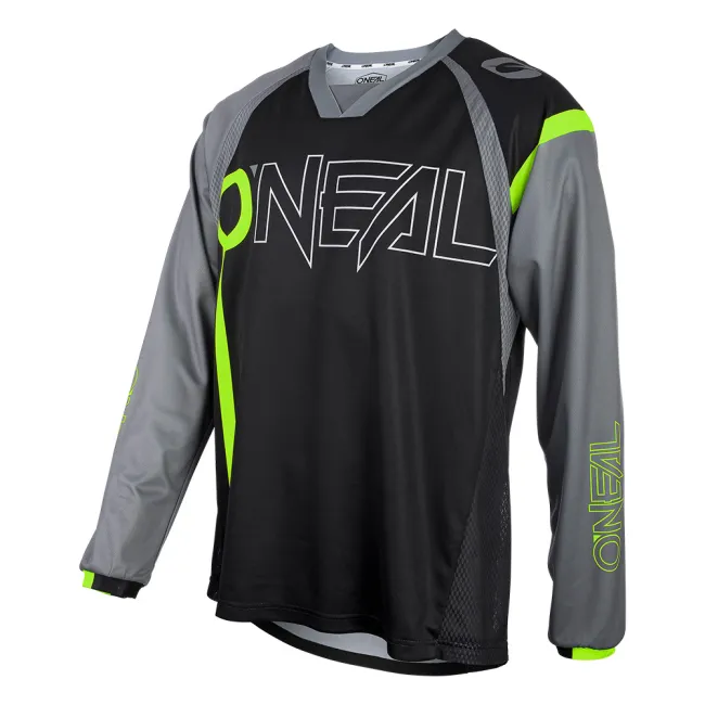 Bluza ciclism O'Neal Element Fr Hybrid - L, Negru-Galben Neon