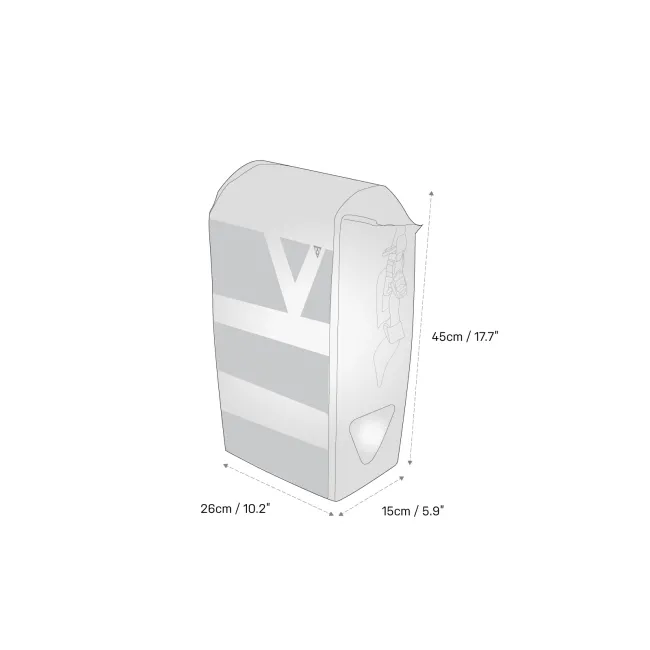 Geanta-Coburi Topeak Pannier DryBag TT9861B, 20L, hidrofug, Negru
