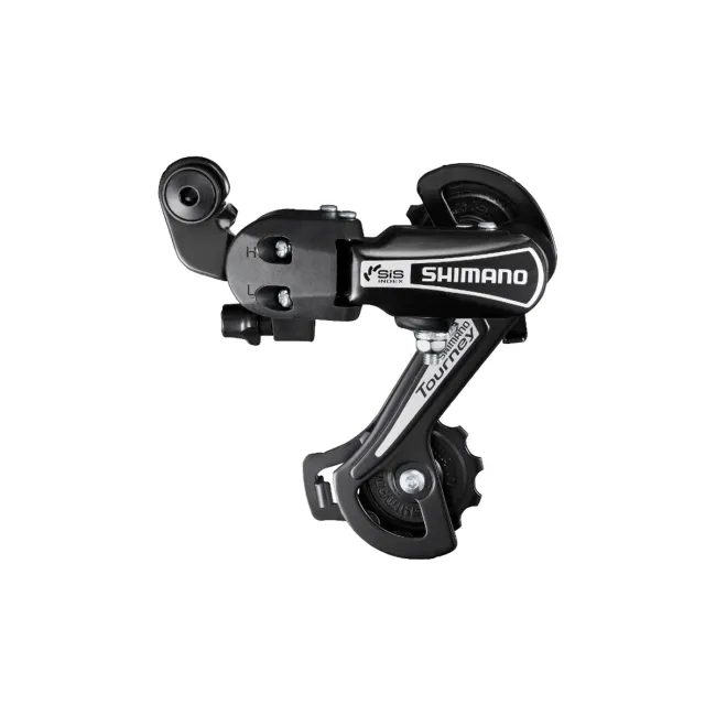 Schimbator Spate Shimano Tourney RD-TY21-B GS, 6 Viteze, Prindere Directa, Negru