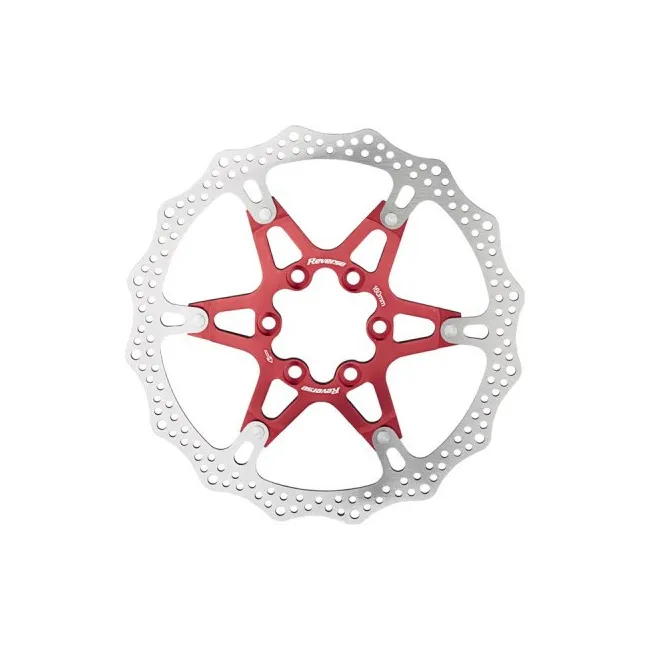 Disc Frana Bicicleta Reverse Discrotor - 160 mm, Aluminiu/Otel, Rosu