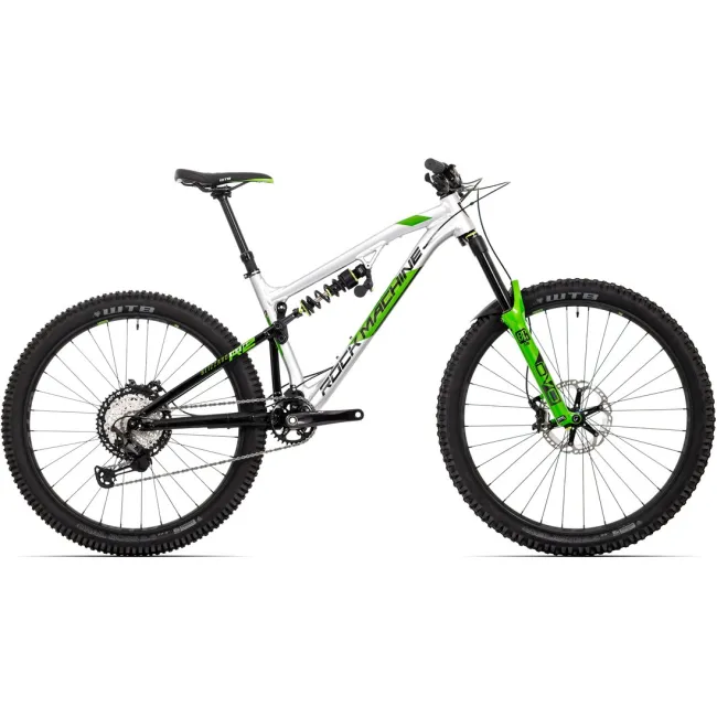 MAYHEM　RNR6,8ft DURA-FLEX5 FCS2 Bicicleta Rock Machine Blizzard 90-27 RZ DVO 27.5, argintiu/negru