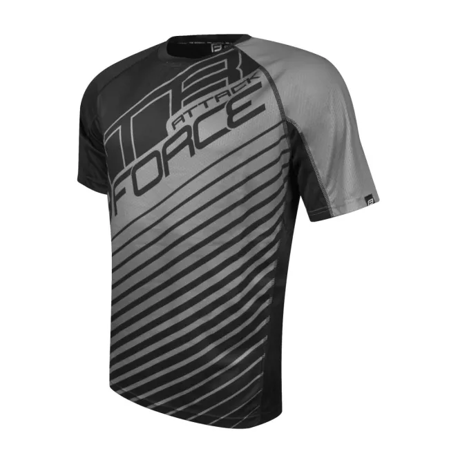 Tricou Force MTB Attack negru/gri XS