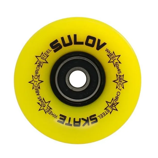 Roti Penny Board - 60 x 45 mm, Set 4 buc, Galben