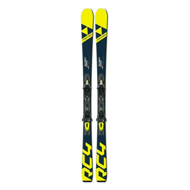 Schiuri Fischer RC4 Super Comp + legaturi A55019, 160cm, Gri-Verde