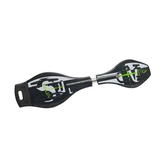Snakeboard Pro - Negru-Alb-Verde
