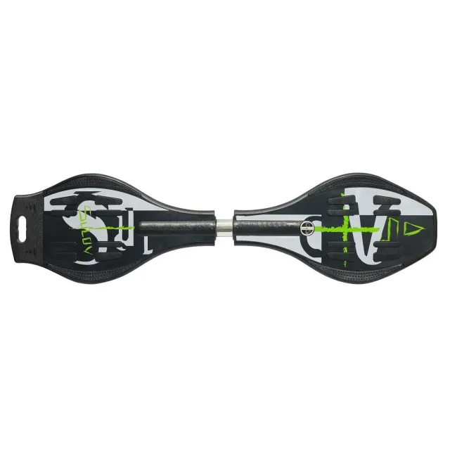 Snakeboard Pro - Negru-Alb-Verde