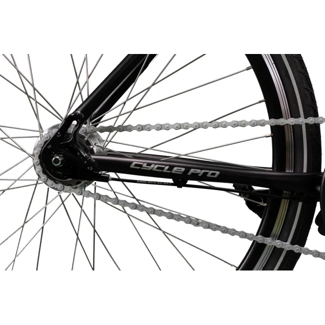 Bicicleta Electrica Cycle Pro 28174 - 28 Inch, L, Negru