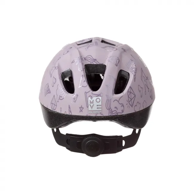 Casca Ciclism Copii Polisport Fantasy - 46-53 cm, XS, Alb