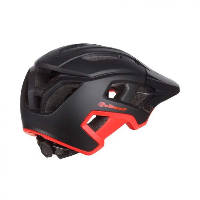 Casca Ciclism Polisport Mountain Pro - 58-61 cm, L, Negru-Rosu