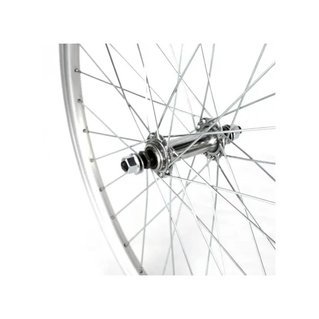 Roata Fata Bicicleta Cerurim, Janta Dubla Atlas, 24 inch, 507X18, V-Brake, Argintie