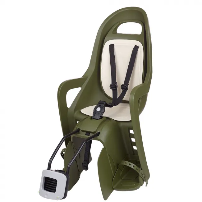 Scaun Bicicleta Copii Polisport Groovy Maxi FF - Verde-Crem