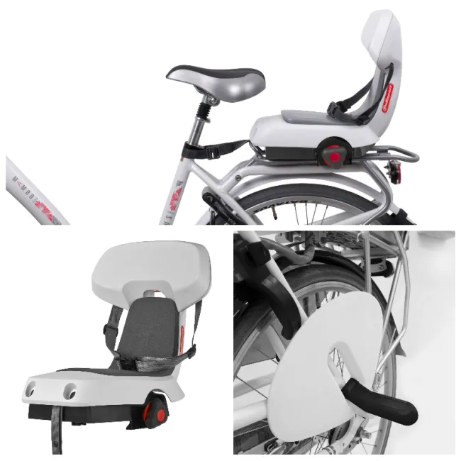 Scaun Bicicleta Copii Polisport Guppy Junior, Alb