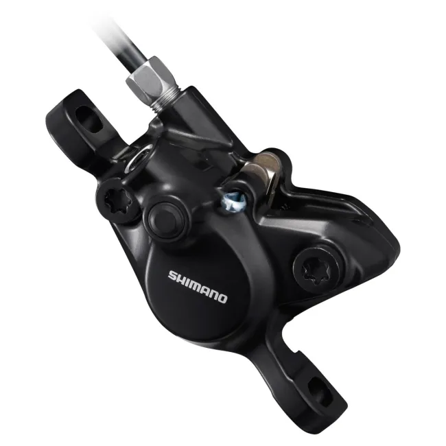 Frana Pe Disc Set Asamblat Shimano Bl-Mt201(L), Br-Mt200(F), Levier Aluminiu, Fara Adaptor