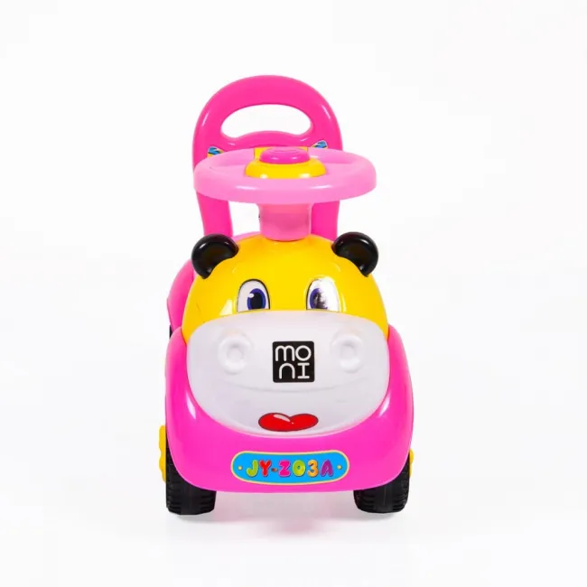 Masinuta Copii De Impins Moni Super Car, Roz