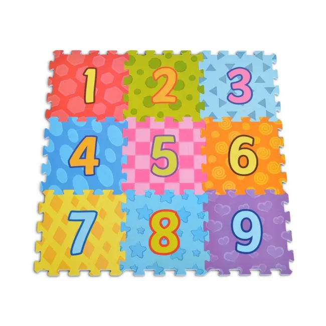 Puzzle copii, numere moale, Moni 3020, 9 piese
