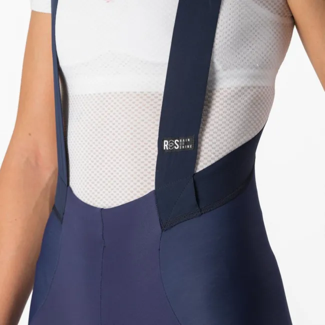 Pantaloni lungi cu bretele Castelli Sorpasso RoS W de dama Bleumarin/Argintiu M