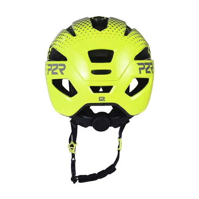 Casca Ciclism Copii P2R MASCOT - 52-56 cm, S, Verde inchis-Galben