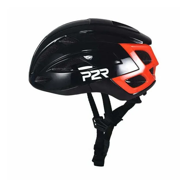 Casca Ciclism P2R RODEO - 55-58 cm, S-M, Negru-Rosu