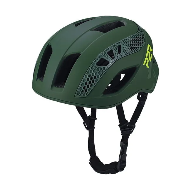 Casca Ciclism P2R ZENERO - 59-61 cm, M-L, Verde inchis