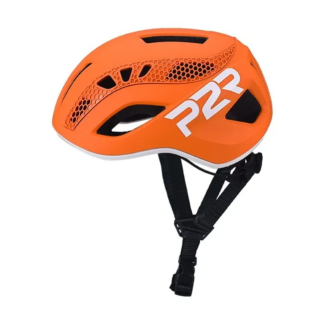 Casca Ciclism P2R ZENERO - 55-58 cm, S-M, Portocaliu-Alb