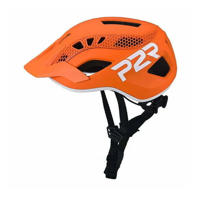 Casca Ciclism P2R ZENERO - 55-58 cm, S-M, Portocaliu-Alb