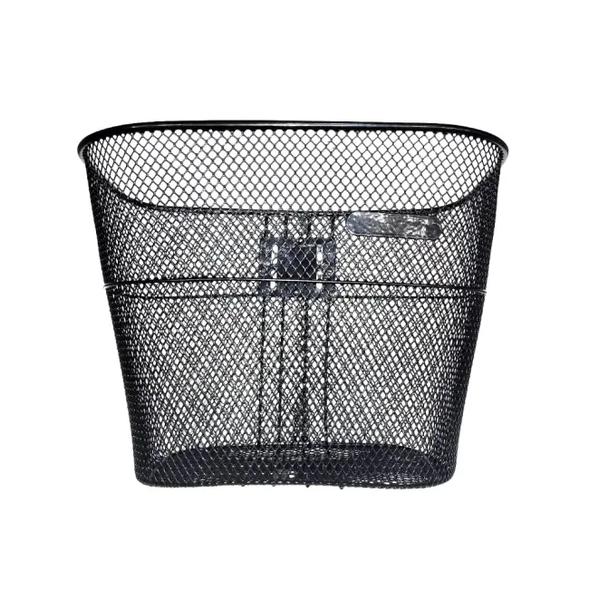 Cos Fata Bicicleta, metalic, DHS, accesorii prindere incluse - Negru