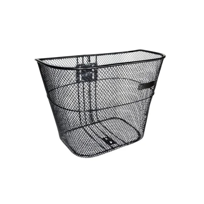 Cos Fata Bicicleta, metalic, DHS, accesorii prindere incluse - Negru