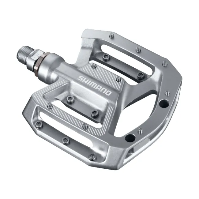 PEDALE SHIMANO PD-GR500, FLAT, FARA CATADIOPTRII, ARGINTIU