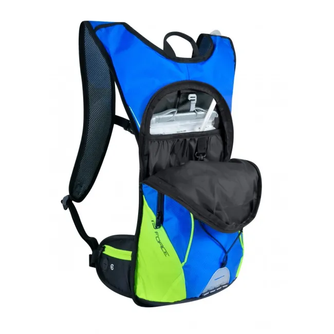 Rucsac Force Berry Ace Plus 12l + Rezervor 2L albastru/fluo