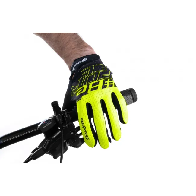 Manusi Force MTB SWIPE , Negru/Verde fluo M