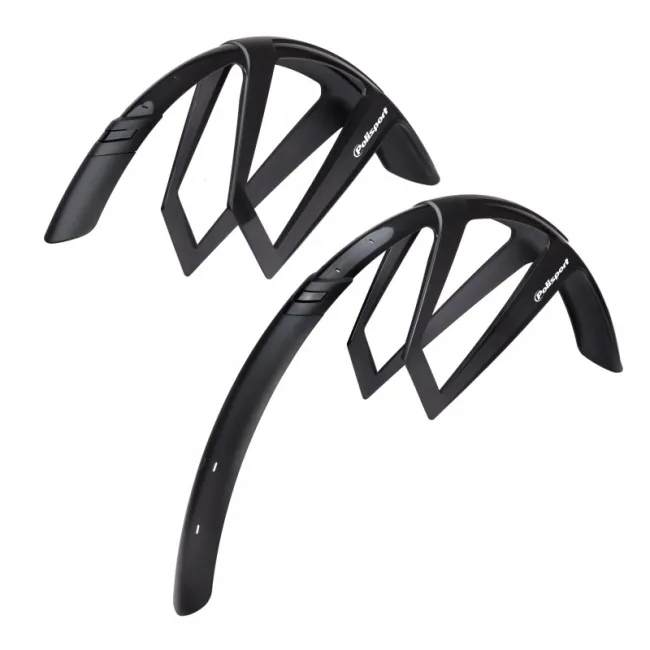 Set Aparatori Noroi Polisport G-Mud - 28 Inch, Negru