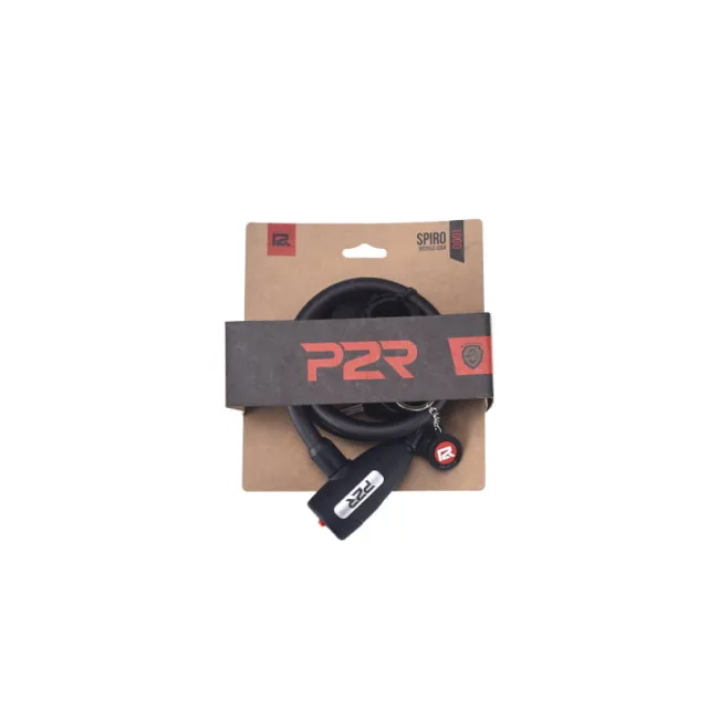 Antifurt Bicicleta P2R SPIRO - 12 x 1500 mm, Negru
