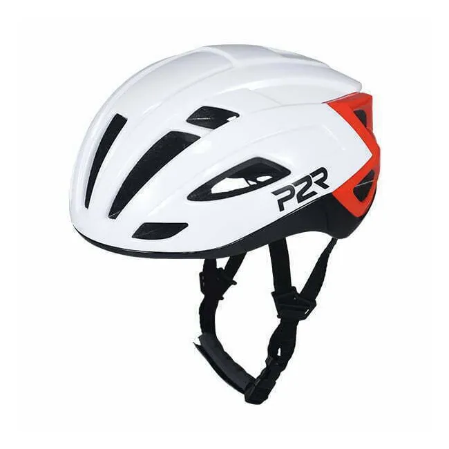 Casca Ciclism P2R RODEO - 55-58 cm, S-M, Alb-Rosu