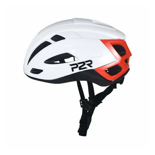 Casca Ciclism P2R RODEO - 59-61 cm, M-L, Alb-Rosu