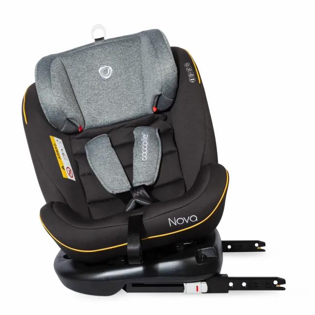 Scaun Auto Copii, Rotativ cu Isofix,Coccolle Nova, 0-36 Kg - Gri