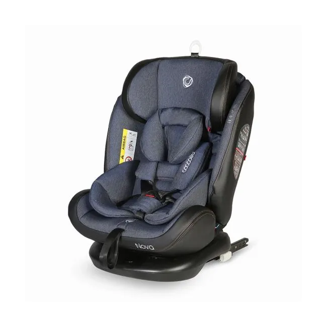 Scaun Auto Rotativ Coccolle Nova cu Isofix 0-36 Kg - Albastru inchis