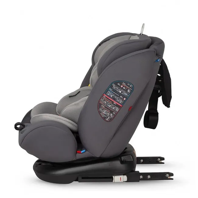 Scaun auto copii, rotativ cu isofix Coccolle Nova Moonlit, 0-36 kg - Gri