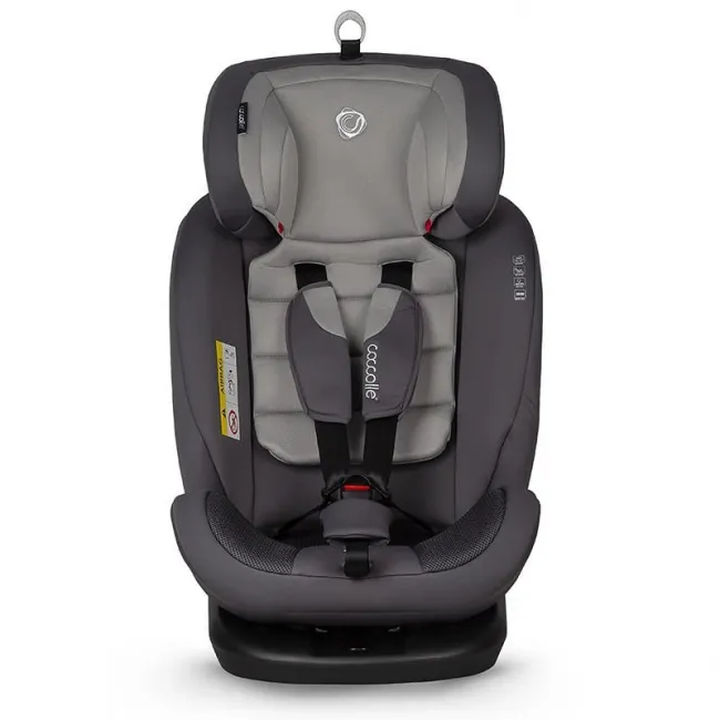 Scaun auto copii, rotativ cu isofix Coccolle Nova Moonlit, 0-36 kg - Gri