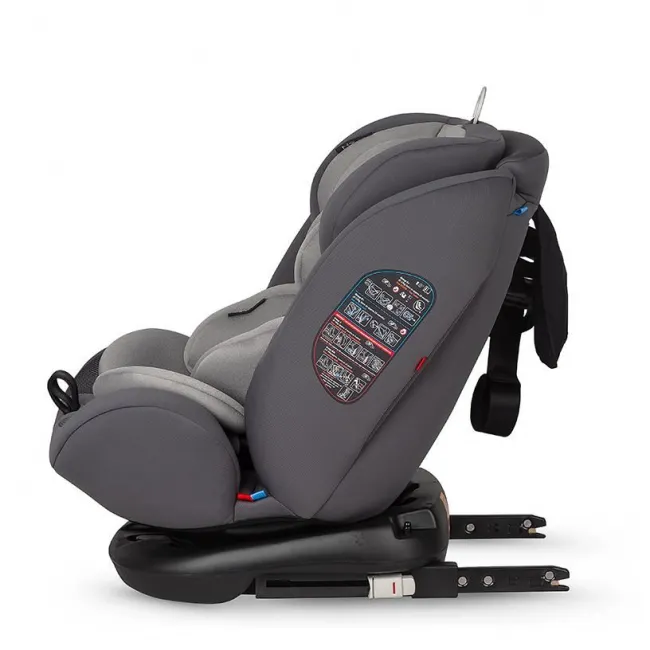 Scaun auto copii, rotativ cu isofix Coccolle Nova Moonlit, 0-36 kg - Gri