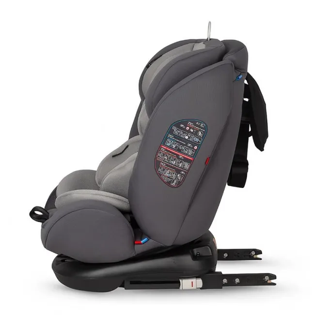 Scaun auto copii, rotativ cu isofix Coccolle Nova Moonlit, 0-36 kg - Gri