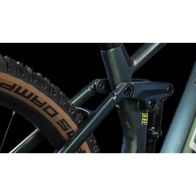 Bicicleta Electrica Cube Stereo Hybrid 140 HPC SLX 750 - 29 Inch, M, Verde-Galben