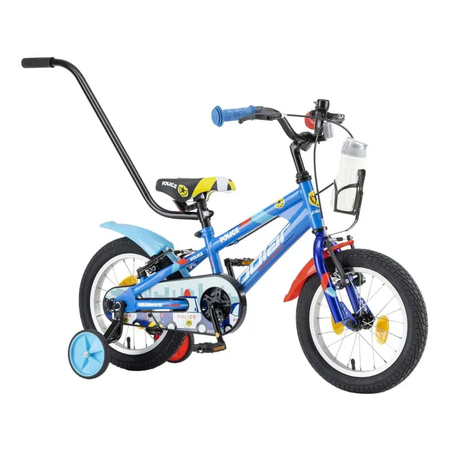 Bicicleta Copii Polar 2024 Police - 14 Inch, Albastru