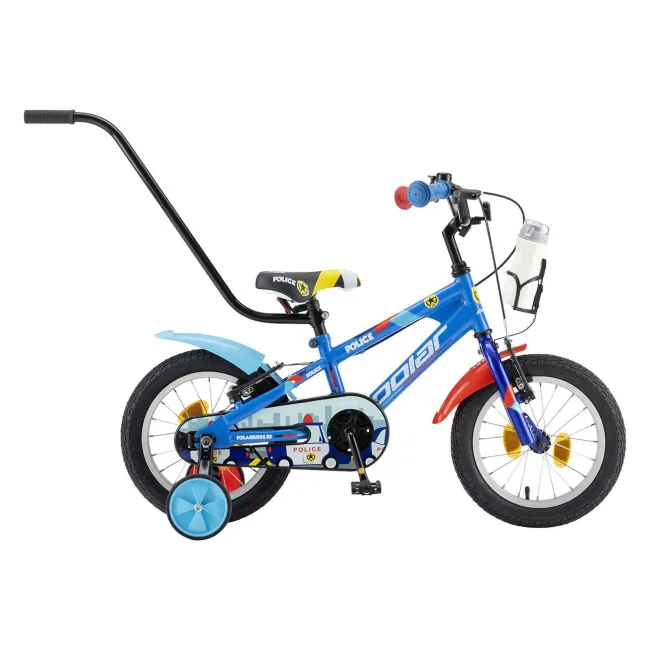 Bicicleta Copii Polar 2024 Police - 14 Inch, Albastru