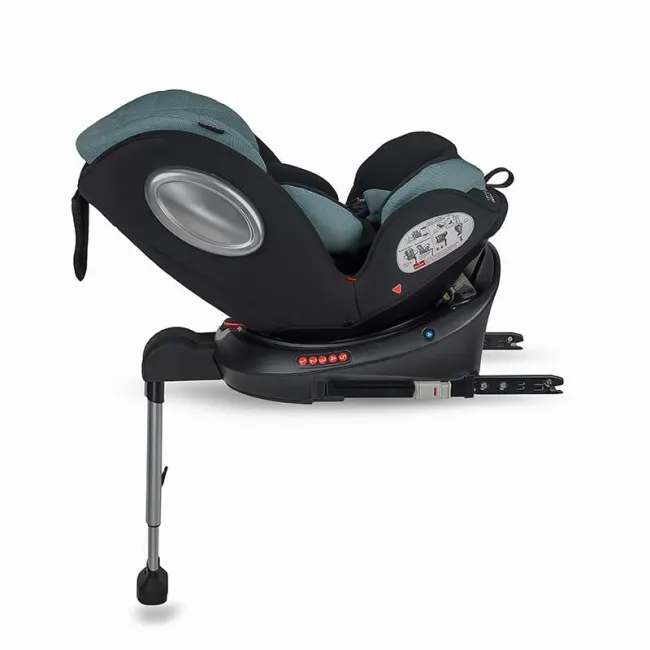 Scaun auto rotativ 0-36 kg Coccole Vigo - Negru-Turcoaz