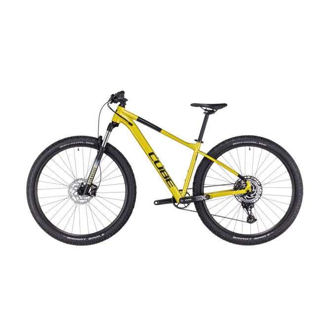 Bicicleta Mtb Cube Analog Flashlime Black 2023 - 25.7 Inch, XS, Galben, Reambalat