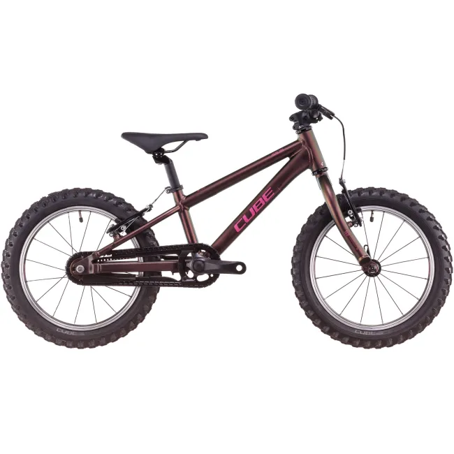 Bicicleta Copii Cube Acid 160 Molotov Pink 2026 - 16 inch, Violet-Roz