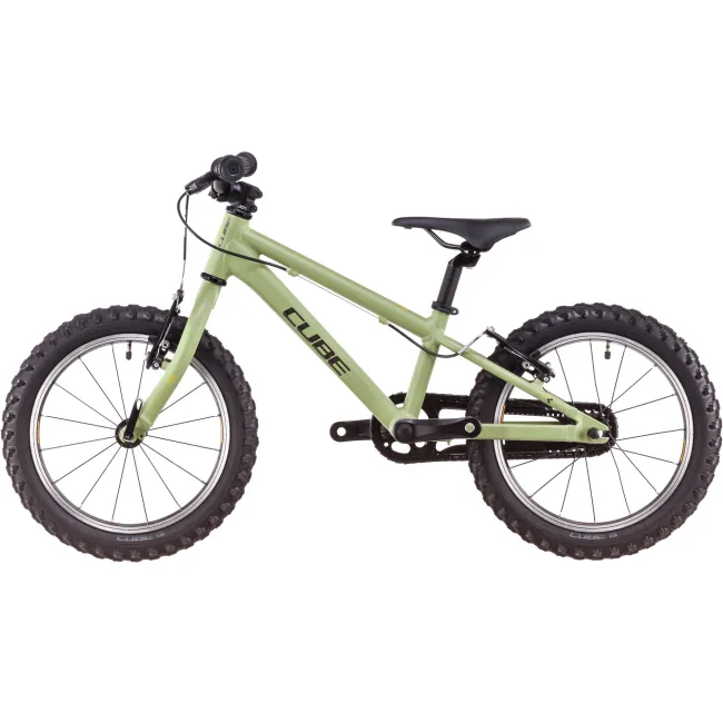 Bicicleta Copii Cube Acid 160 Lightolive Orange 2026 - 16 inch, Verde-Portocaliu