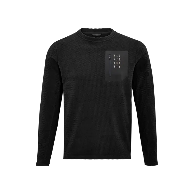 TRICOU CUBE ATX FLEECE JERSEY L/S BLACK L