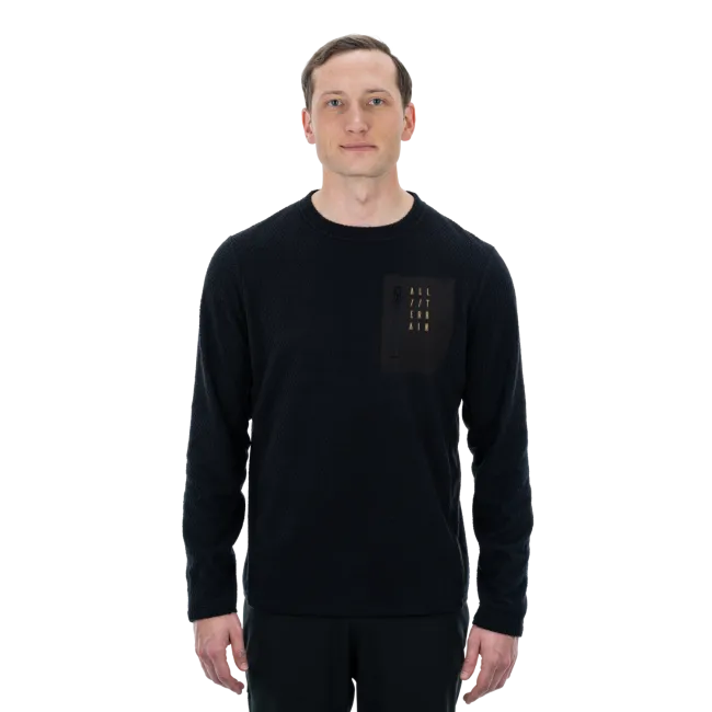 TRICOU CUBE ATX FLEECE JERSEY L/S BLACK L